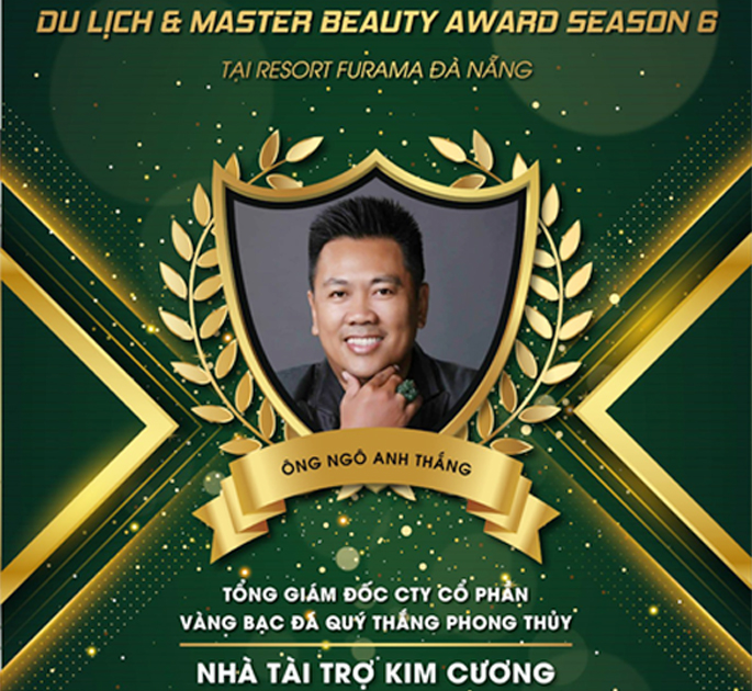 Nhà tài trợ Kim Cương chương trình Du lịch & Master Beauty Award Season 6 - 2022 Đà Nẵng