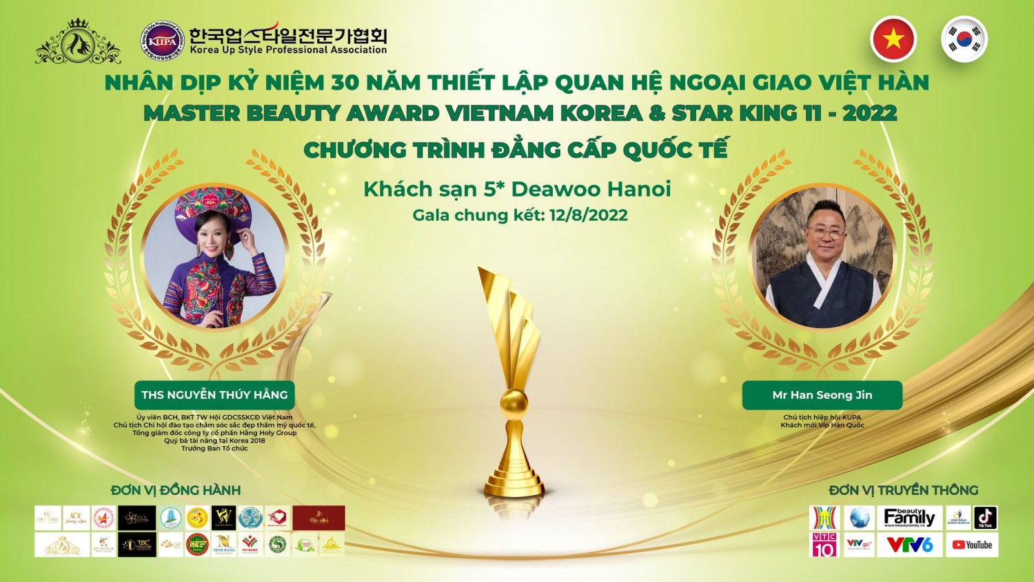 Master Beauty Award Việt Nam Korea & Star King 11 – 2022 – Sân chơi đẳng cấp quốc tế về thẩm mỹ, làm đẹp lớn nhất Việt Nam